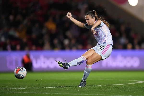 Arsenal Women's Superiority: Laia Codina in Action against Bristol City (Barclays WSL, 2023-24)