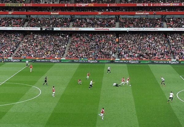 Carlsberg ad Boards. Arsenal 1: 1 Manchester United. Barclays Premier League. Emirates Stadium