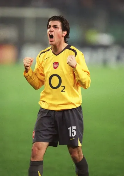 Arsenal FC Print: Cesc Fabregas Celebrates at the Final Whistle