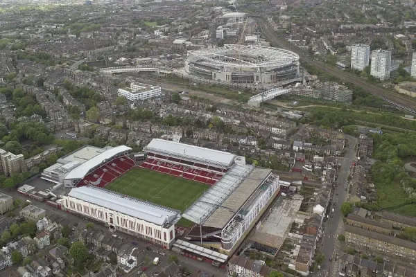 Emirates Stadium and Arsenal Stadium