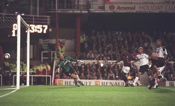 Pascal Cygan's Stunner: Arsenal's Opening Goal in Unforgettable 4-1 Victory over Fulham (August 24, 2005, Highbury, London)