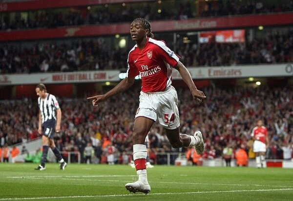 Sanchez Watt's Thrilling Goal: Arsenal Takes the Lead 1-0 vs. West Bromwich Albion, Carling Cup 3rd Round