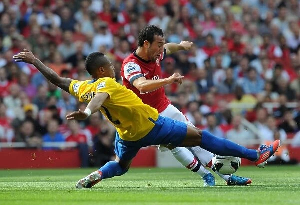 Santi Cazorla (Arsenal) Nathaniel Clyne (Soton). Arsenal 6: 1 Southampton