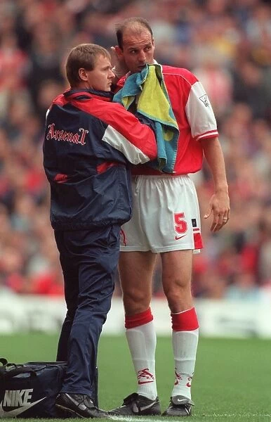 Steve Bould (Arsenal) with Physio Gary Lewin