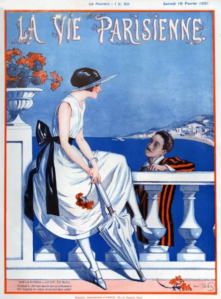 1920s France La Vie Parisienne Magazine Print. Art Prints, Posters