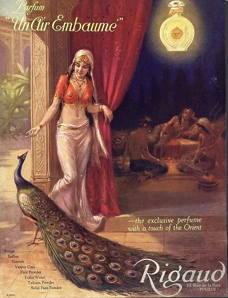 1920s UK rigaud peacocks arabian arabs oriental womens