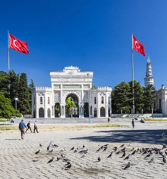The entrance to Istanbul University in Istanbul, Turkey