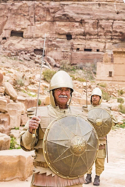 Guards in period dress at Petra, Jordan