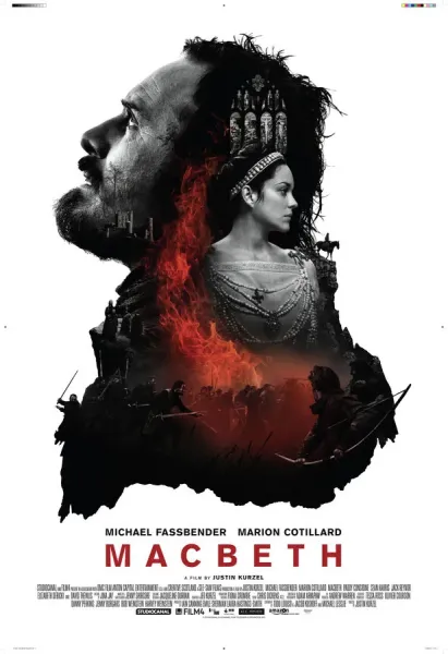 STUDIOCANAL UK One Sheet Print Macbeth (2015) White Art