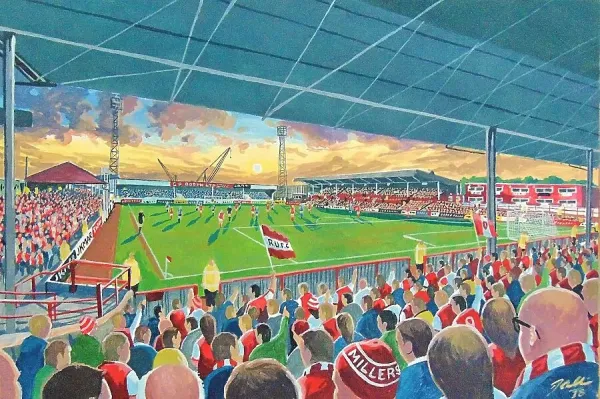 Millmoor Stadium Rotherham United FC Art Prints, Posters