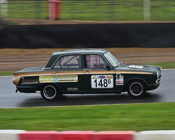 CM21 8334 Alan Hassell, Richard Rowlands, Ford Cortina Mk1 GT