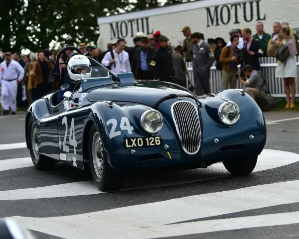 Goodwood Revival 2018 Print Jaguar XK120 CM25 Art Prints