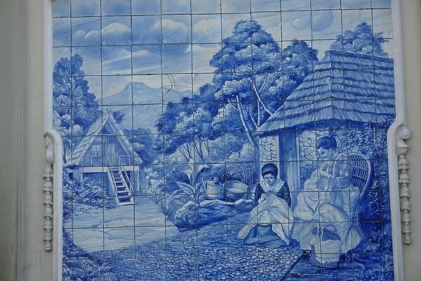 Blue Tiles, Avenida Arriaga, Funchal, Madeira