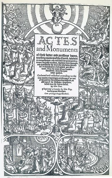Actes and monuments of persecutions by John Foxe 1516-1587 Date: 16th c