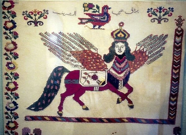 Al-Buraq, the winged horse that carried Mohammed on his night flight to Jerusalem to meet