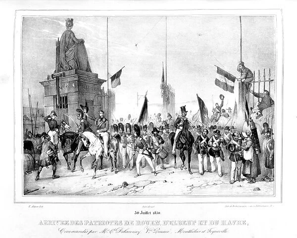 Arrival in Paris of the Patriots from Rouen and le Havre during the Revolution 1830