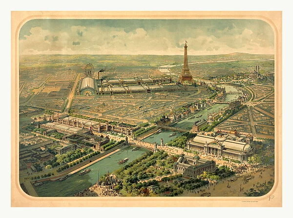 Birds Eye View Of The Universal Exhibition Of 1900
