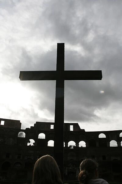 Cross on the Colosseum
