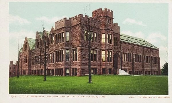 Dwight Memorial, Art Building, Mt. Holyoke College Postcard. ca. 1888-1905, Dwight Memorial, Art Building, Mt. Holyoke College Postcard