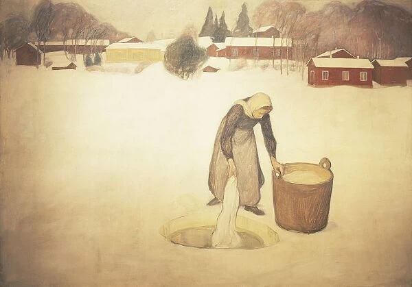 Finland, The Washerwoman, 1900