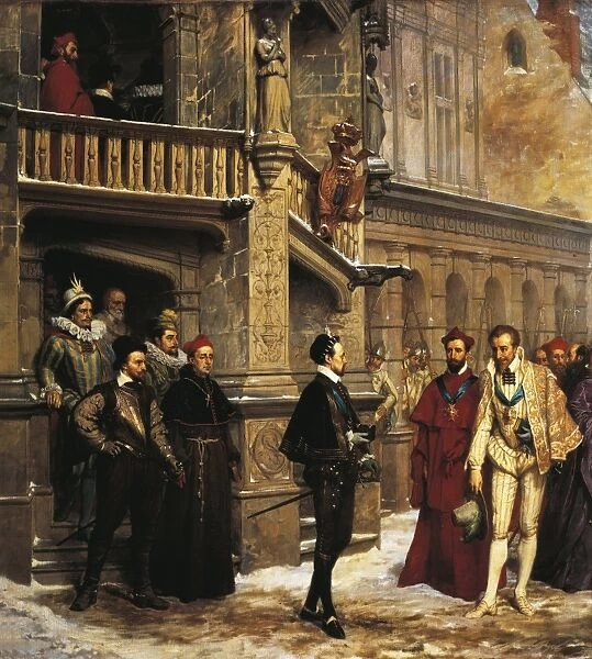 France, Loir-et-Cher, Blois, Henri III (1551-1589) and Duke of Guise in Blois on December 22, 1588