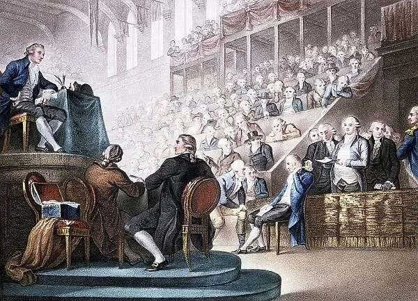 French Revolution. Louis XVI at the Bar of the National Convention, December 26th 1792