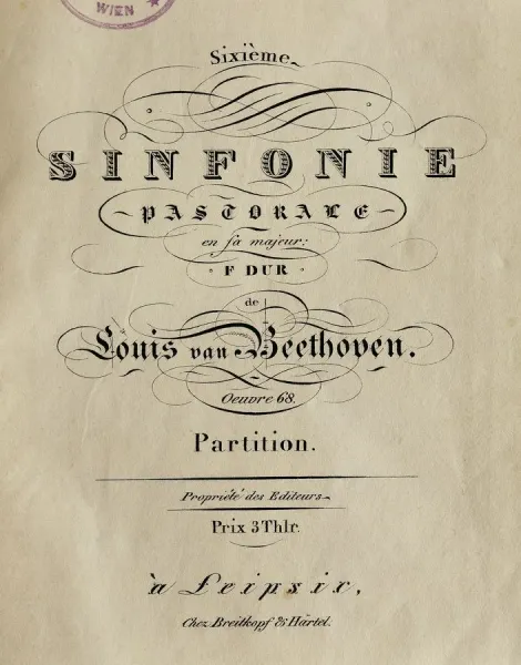 Frontispiece Of Symphony No 6 In F Major Op 68 Pastoral Photos Framed