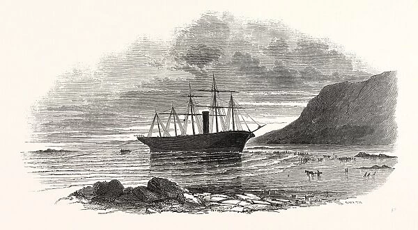 the Great Britain Steamship, Sketched on the Morning after she Went Ashore