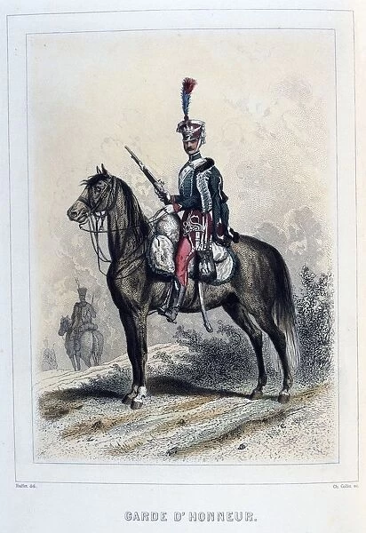 Guiard of Honour. From Napoleon 1er et la Garde Imperiale by Eugene Fieffe, Paris, 1858