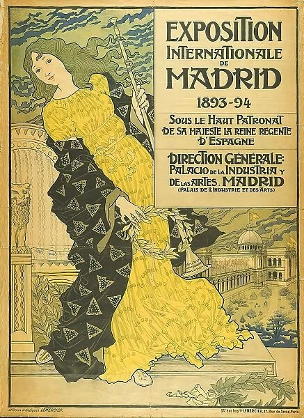 Imprimerie Lemercier Eugene Grasset Exposition Internationale de Madrid 1893-1894