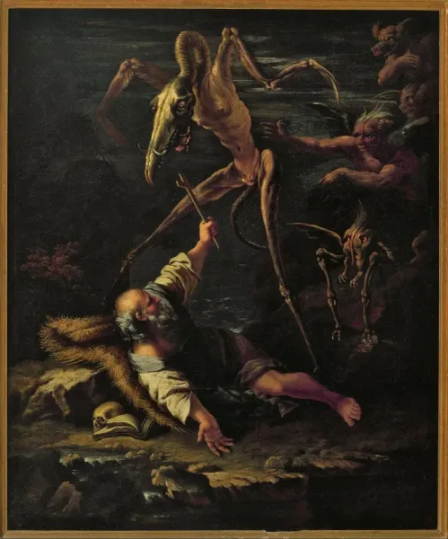 Italy, Coldirodi, Temptations of Saint Anthony Salvator Rosa Print