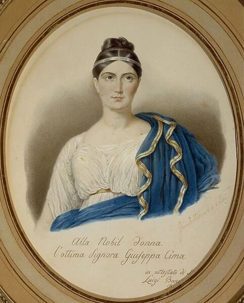Italy, Milan, portrait of Italian contralto and soprano, Giuditta Maria Costanza Negri known as Giuditta Pasta