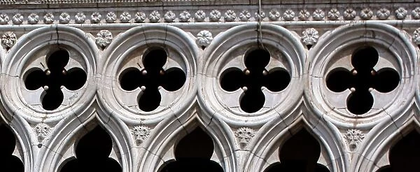 Italy, Venice, Doges Palace, Exterior detail