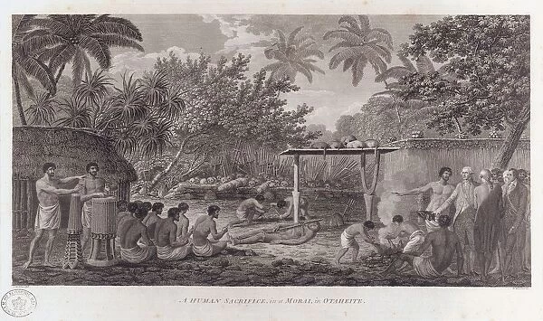 James Cook (1728-1779) English navigator, witnessing human sacrifice in Taihiti