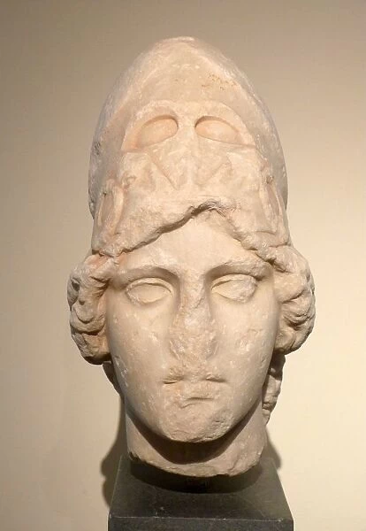 Marble head of Athena, copy, 2nd century BC