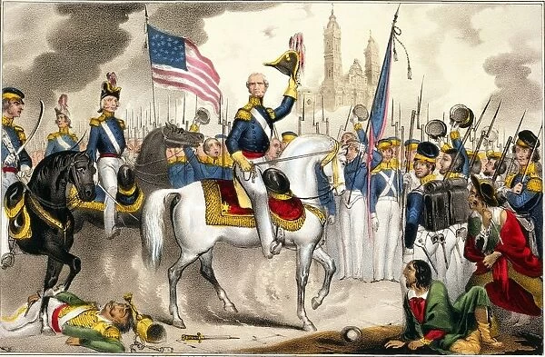 Mexican-American War 1846-1848: General Winfield Scott, commander of the US Army of the North