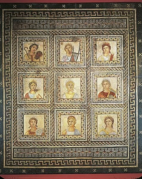 Mosaic of Nine Muses, from Augusta Treverorum (Trier)