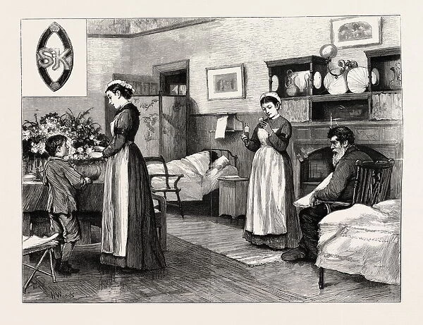 Nurses, The Zulu War, Engraving 1879