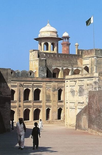 Pakistan, Punjab, Lahore, Fort of Lahore, also known as Shahi Qila citadel, Alamgiri Gate