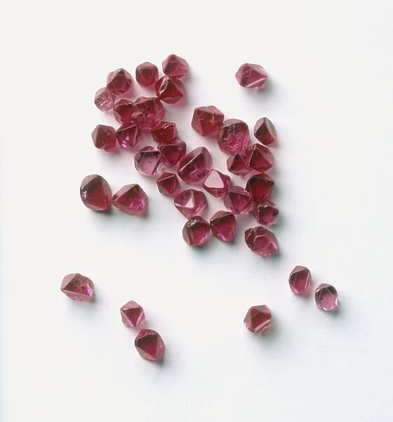 Pieces of red spinel
