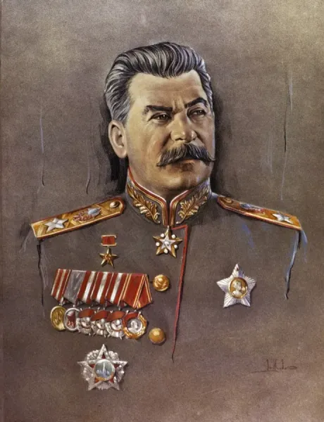 Portrait of joseph stalin Wall Art Prints & Posters
