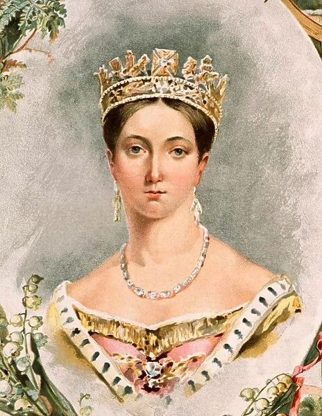 Portrait of Queen Victoria for her Golden Jubilee in 1887 A.D