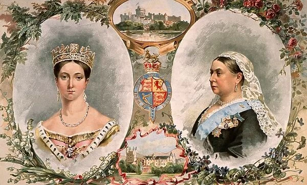 Portraits of Queen Victoria for her Golden Jubilee in 1887 A. D