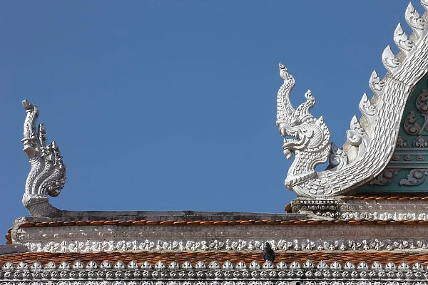Roof of buddhist temple in Phnom Penh