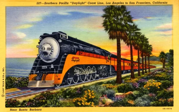 Southern Pacific Daylight Coast Line Wall Art Prints & Posters
