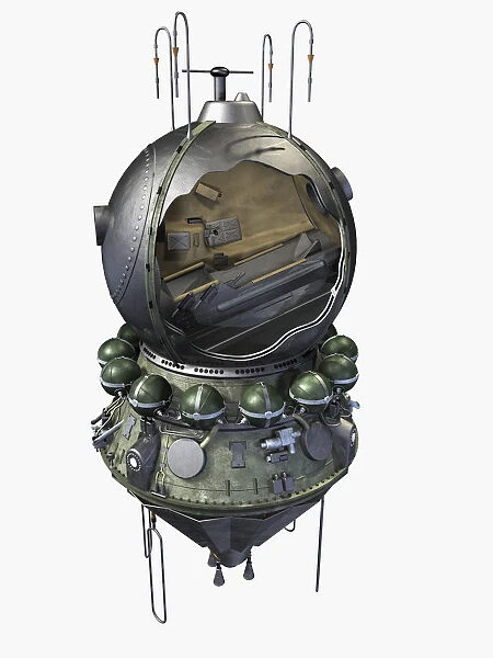 Spherical Vostok descent module, close-up