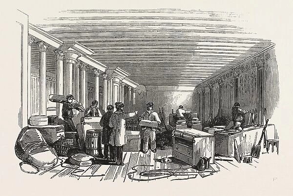 State Cabin of the great Britain. Removal of the Stores. 1846