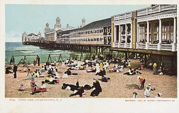 Steel Pier, Atlantic City, N. J. Postcard. 1904, Steel Pier, Atlantic City, N. J. Postcard