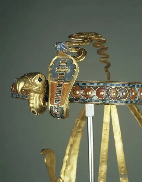 Treasure of Tutankhamen, royal diadem made of gold