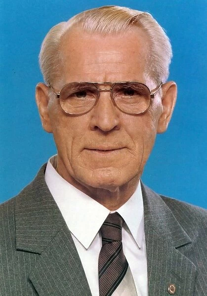 Willi Stoph (1914-1999) East German politician. Prime Minister (Chairman of the Council